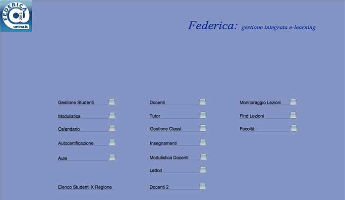 Scheda software Federica